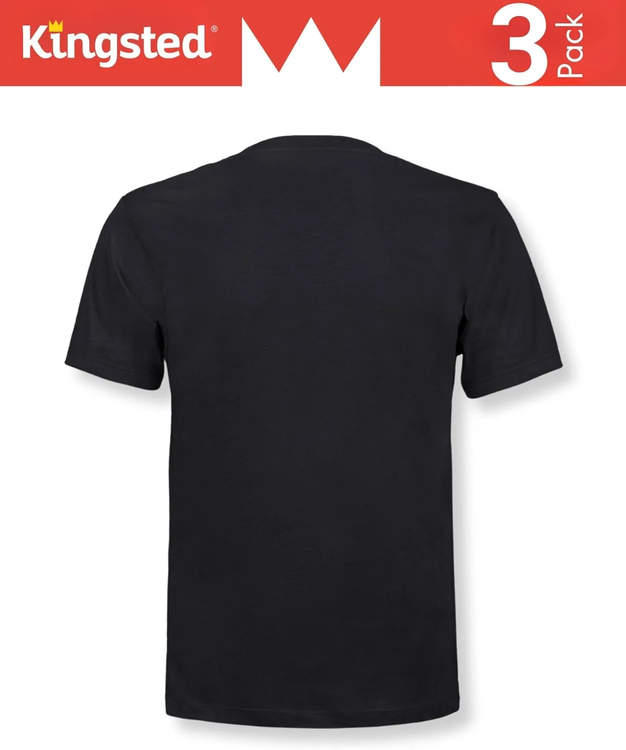 Kingsted V-Neck T-Shirts for Men - Royally Comfortable - Super Soft Premium Fabric - Well-Crafted Classic Fit - Bundle & Save