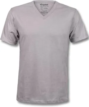 Kingsted V-Neck T-Shirts for Men - Royally Comfortable - Super Soft Premium Fabric - Well-Crafted Classic Fit - Bundle & Save