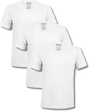 Kingsted V-Neck T-Shirts for Men - Royally Comfortable - Super Soft Premium Fabric - Well-Crafted Classic Fit - Bundle & Save