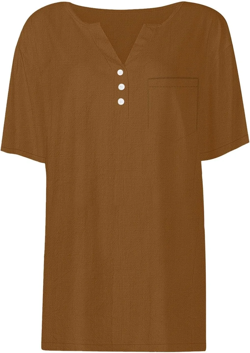 Linen Tops for Women 2025 Summer Trendy Short Sleeve Tshirts Workout Button Down Plus Size Cotton Linen Shirt