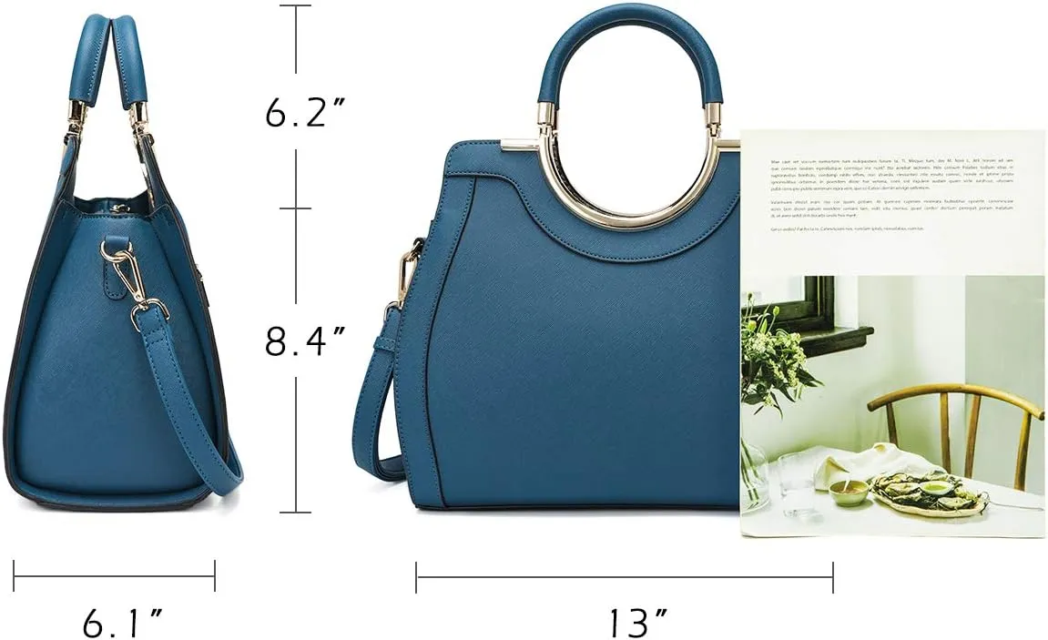 LJOSEIND Women’s Handbags Designer Purses Satchel Totes Structured Shoulder Bags