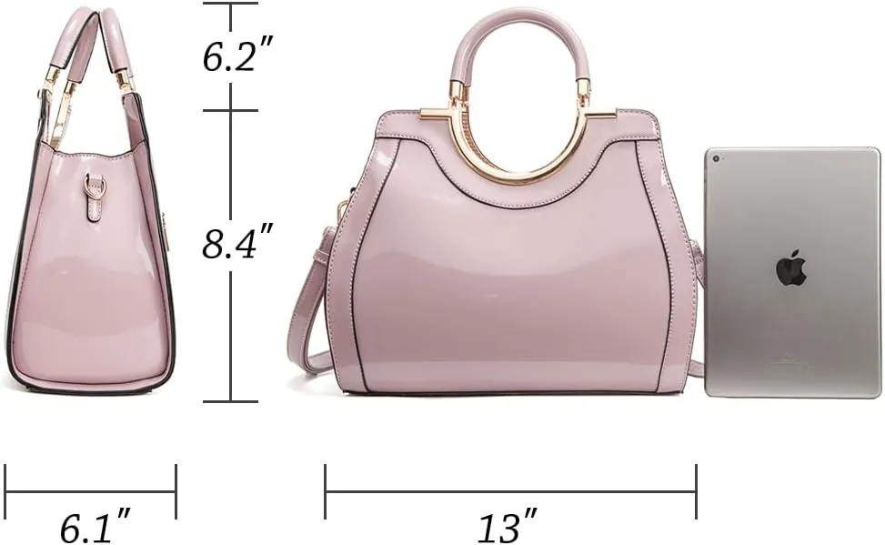 LJOSEIND Women’s Handbags Designer Purses Satchel Totes Structured Shoulder Bags