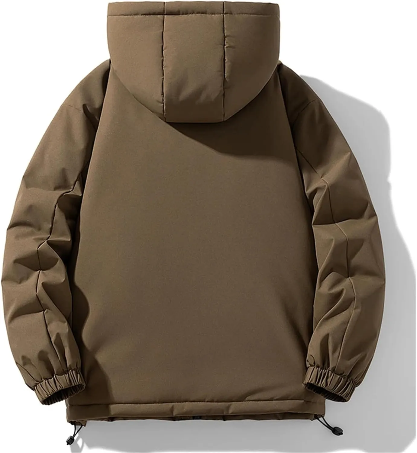 Men Winter Padded Jacket Casual Hooded Winter Thicken Warm Cotton Padded Coats