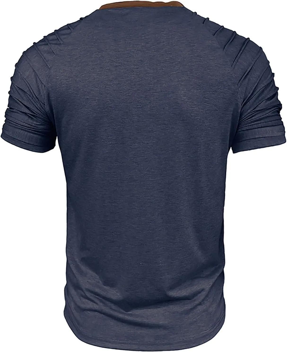 Men's Casual Henley T-Shirt Cotton Short Sleeve Shirt Soft Comfy Lightweight Breathable Summer Tops Everyday Wear