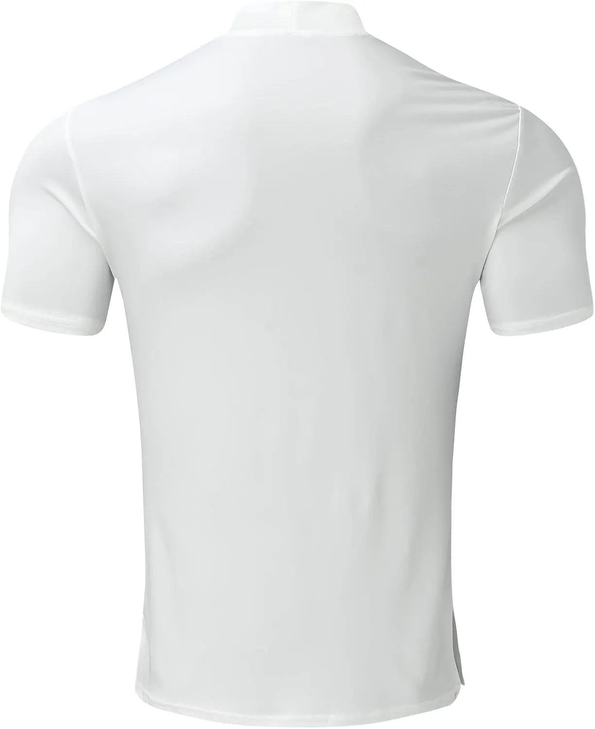Men's Compression Shirts Mock Neck Sweater Fashion Short Sleeve Turtleneck T Shirt Slim Fit Pullover Thermal Shirts