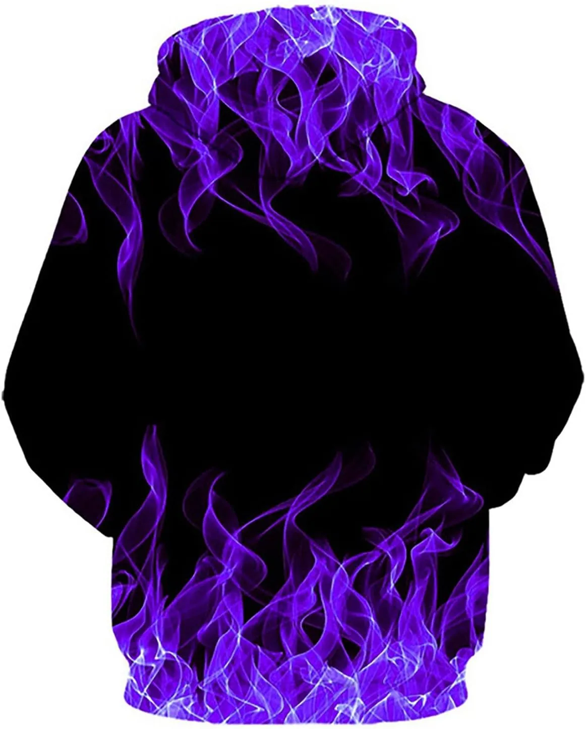 Men's Fashion Hoodies & Sweatshirts Drawstring Long Sleeve Casual Hooded Pullover 3D Flame Print Graphic Tee Shirts