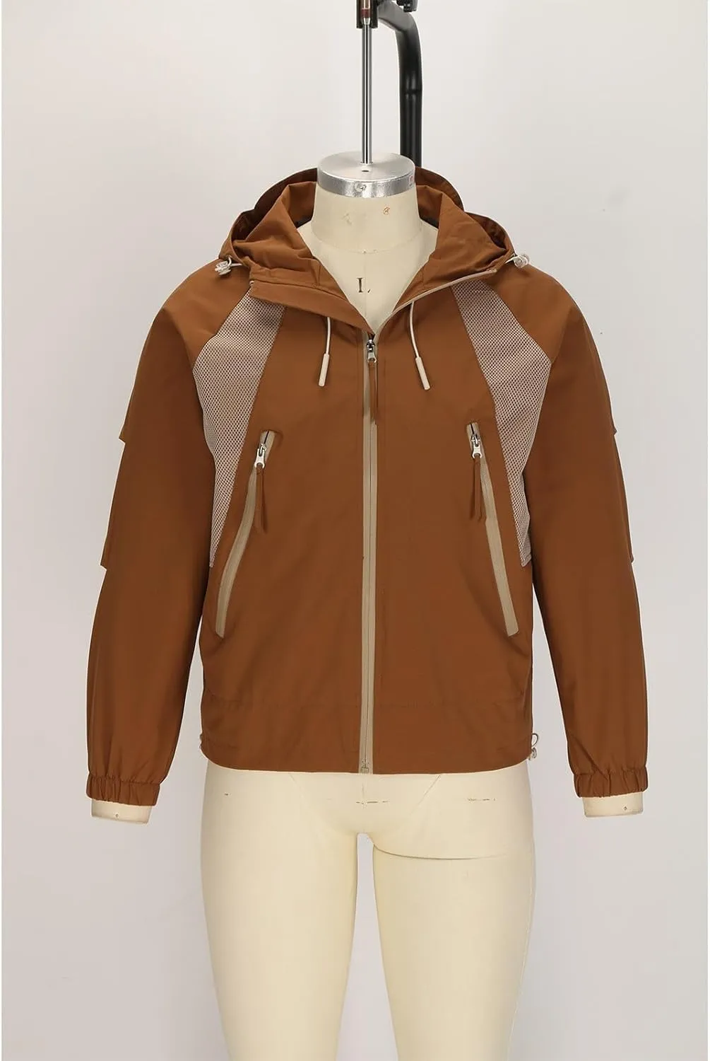 Mens Fashion Lapel Shirt Coats Autumn Winter Loose Fitted Zipper Shirt Lightweight Business Work Hooded Solid Jackets