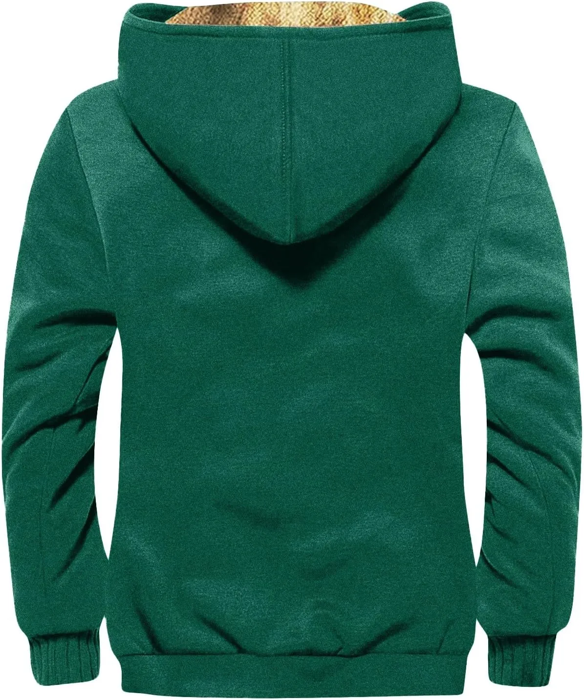 Men'S Fleece Jackets & Coats Heated Solid Color Flag Print Autumn Winter Casual Zipper Hooded Jacket
