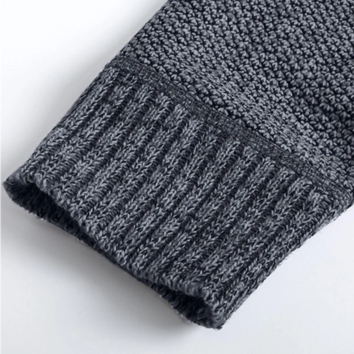 Men's Fleece Sweater Jackets Warm Zip Up Hooded Winter Coats Slim Fit Colorblock Padded Fuzzy Sherpa Jacket Hoodies