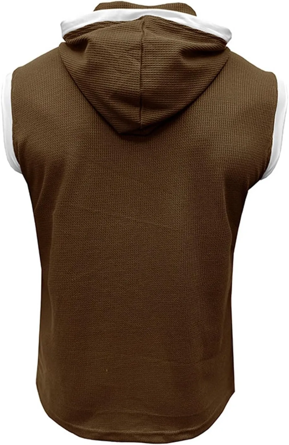 Men's Hooded Tank Tops Workout Sleeveless Hoodies Tee Shirt Muscle Athletic Gym Running Beach Tanks for Men Quick Dry