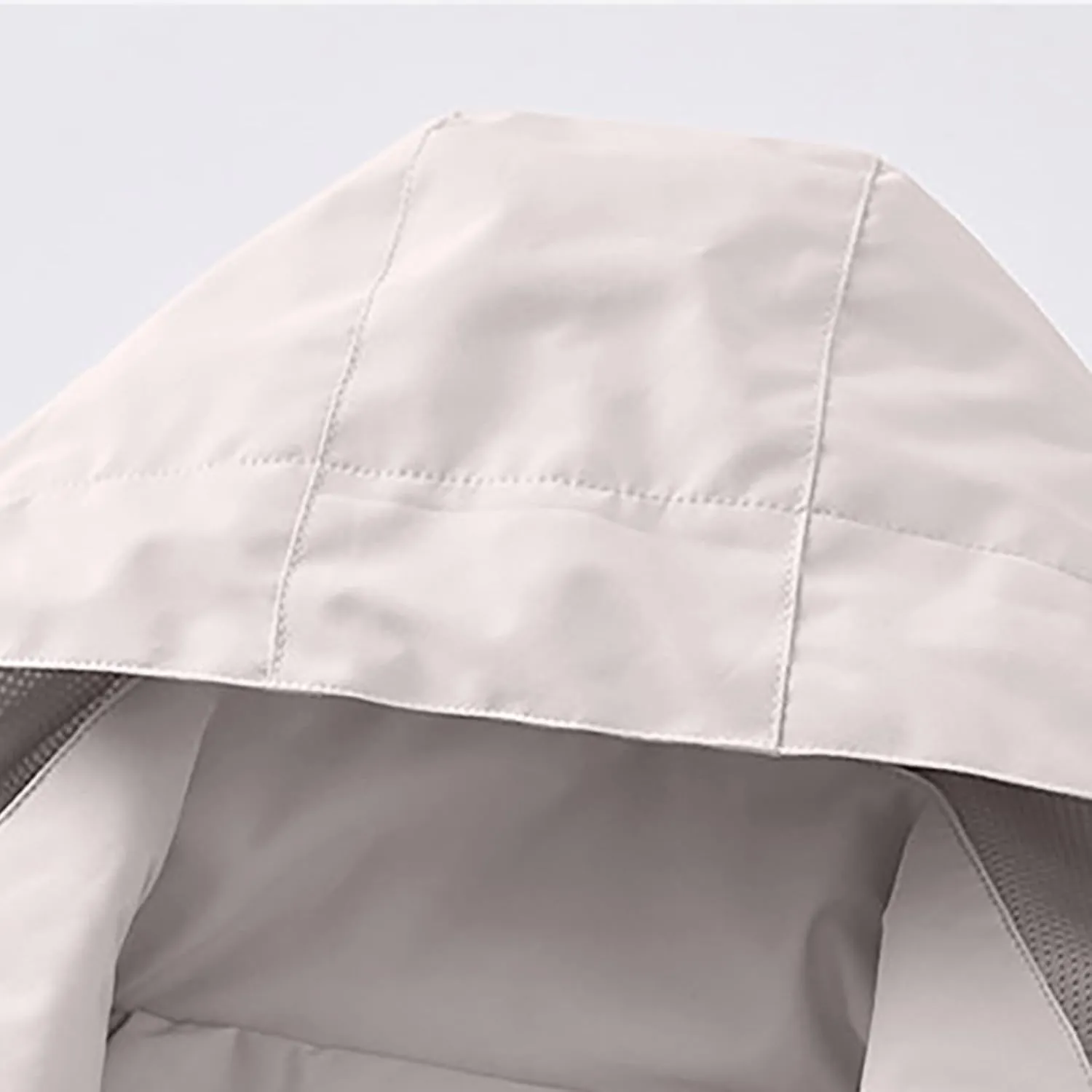Men's Lightweight Comfy Casual Jacket Loose Fitted Color Blocking Outdoor Fall Long Sleeved Hooded Camping Jackets