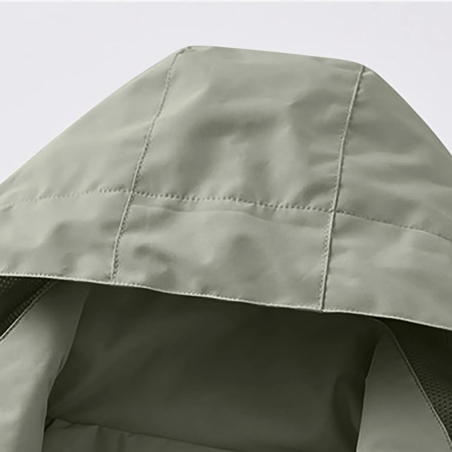 Men's Lightweight Comfy Casual Jacket Loose Fitted Color Blocking Outdoor Fall Long Sleeved Hooded Camping Jackets