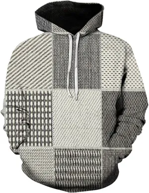 Men's Novelty Color Block Pullover Multicolor Sweatshirt Patchwork Sweatshirt for Men, Winter Warmth Sweatshirt
