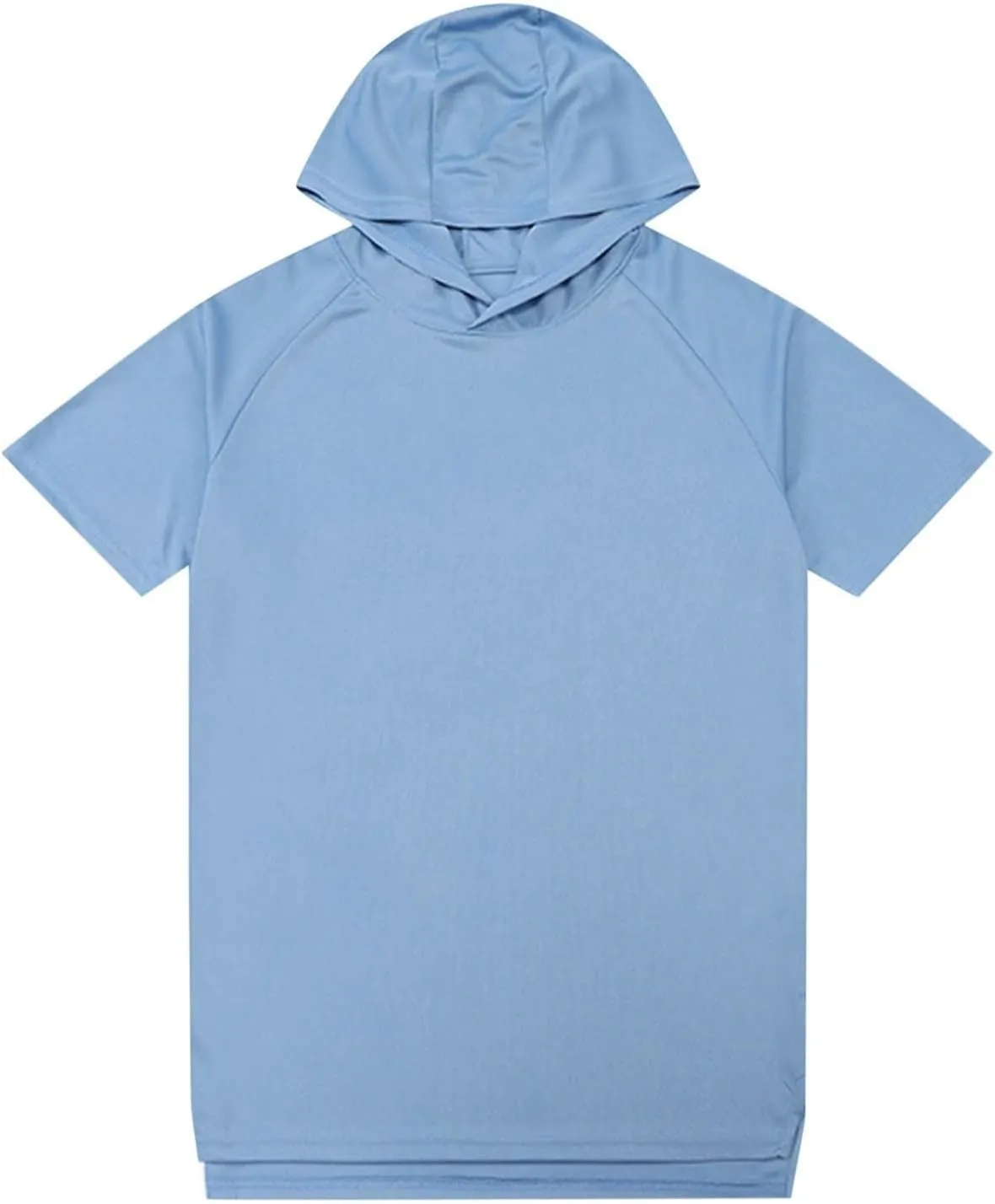 Mens Short Sleeve Hoodie Casual Lightweight Athletic Gym Workout Hooded Shirts Moisture Wicking Muscle Fit Sweatshirt