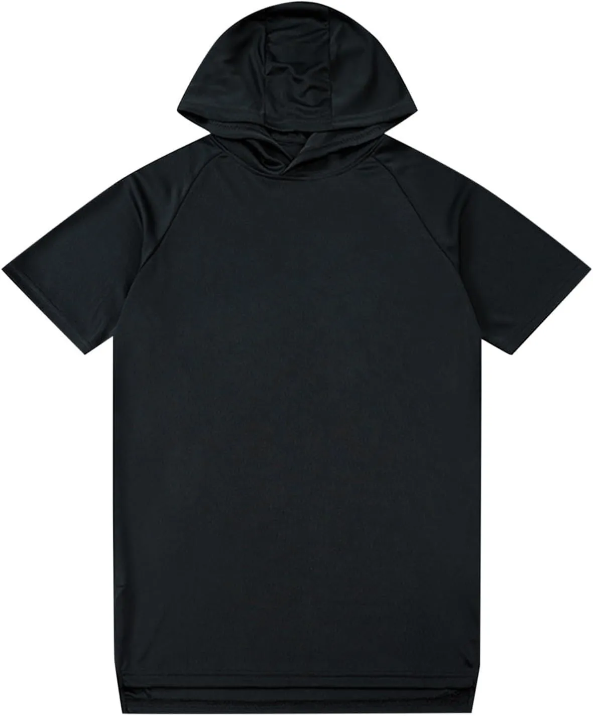 Mens Short Sleeve Hoodie Casual Loose Fit Gym Workout Tshirt Summer Sports Lightweight Training Athletic Undershirt