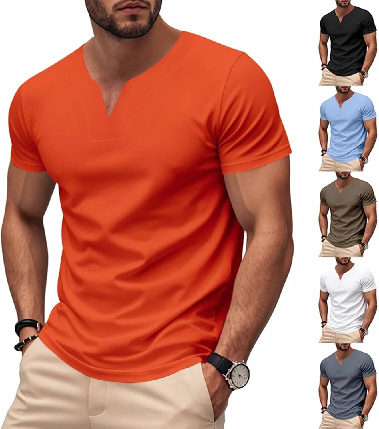 Men's Short Sleeve T-Shirt : Super Soft Premium Fabric Loose Fit Comfortable Work Tees