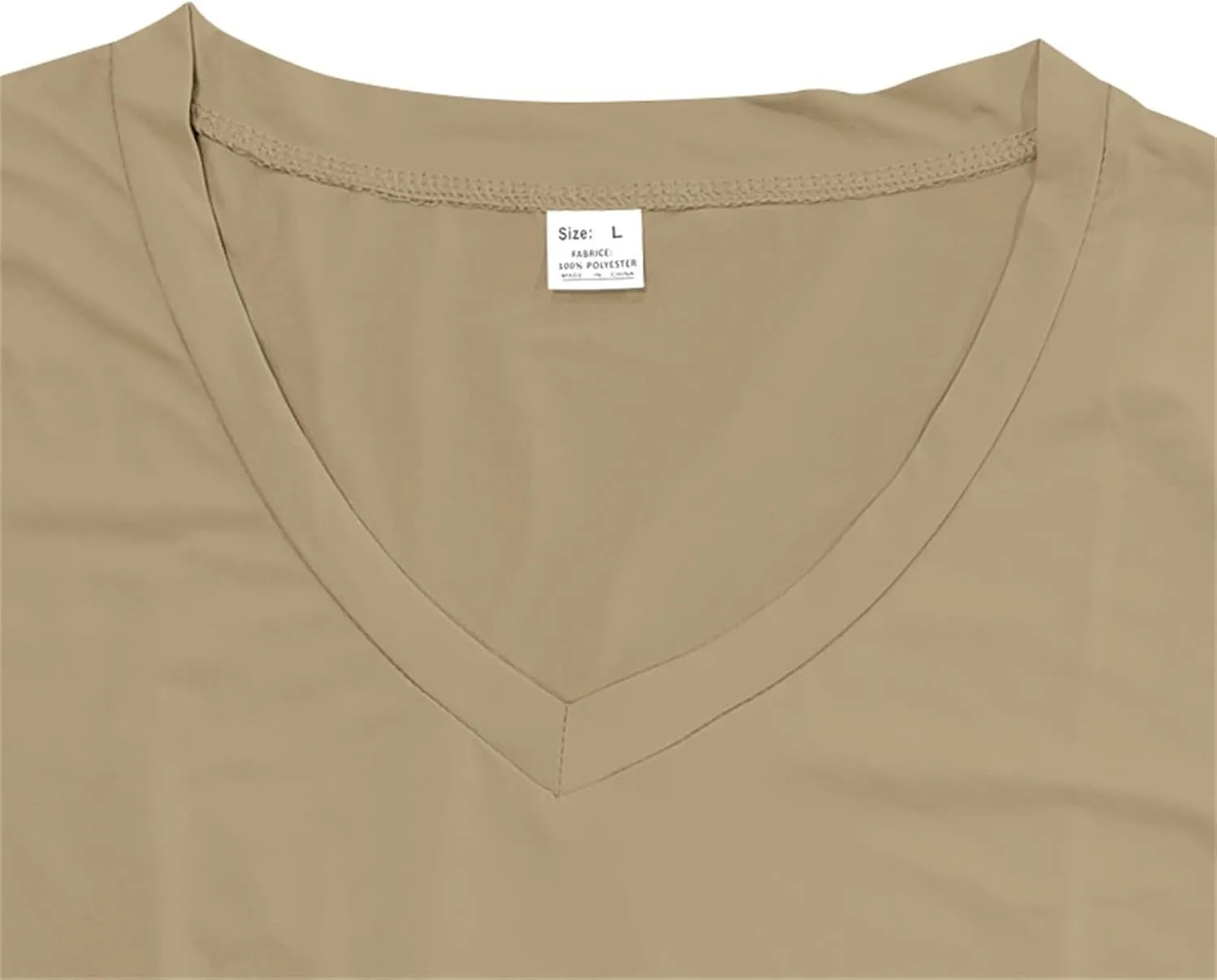 Mens Short Sleeve V Neck Muscle Slim T Shirt V-Neck Stretch Bodybuilding Shirt Soft Comfy Collarless Summer Tops