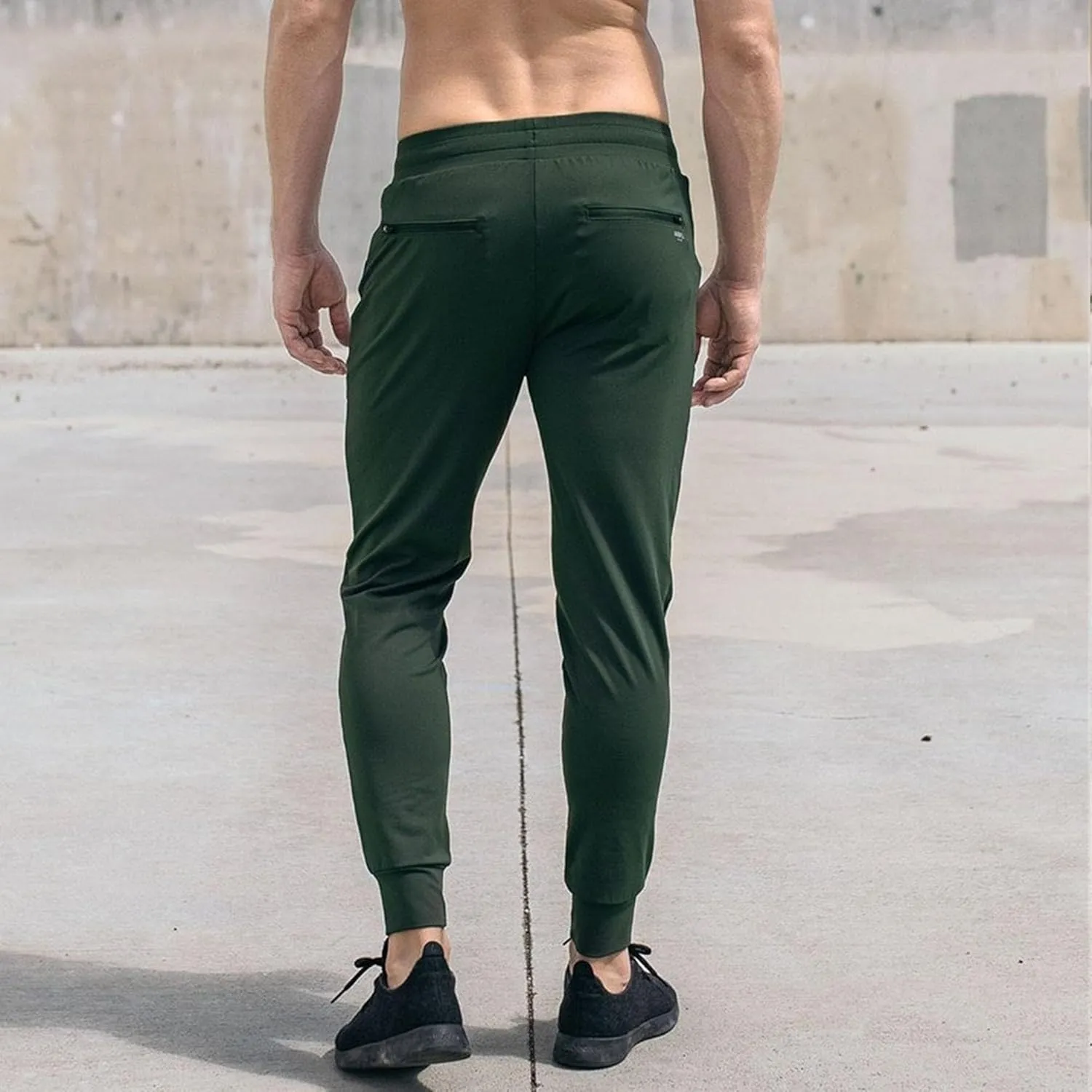 Men's Soft Stretch Outdoor Joggers Cotton Sweatpants with Pocket Lightweight Athletic Track Pants