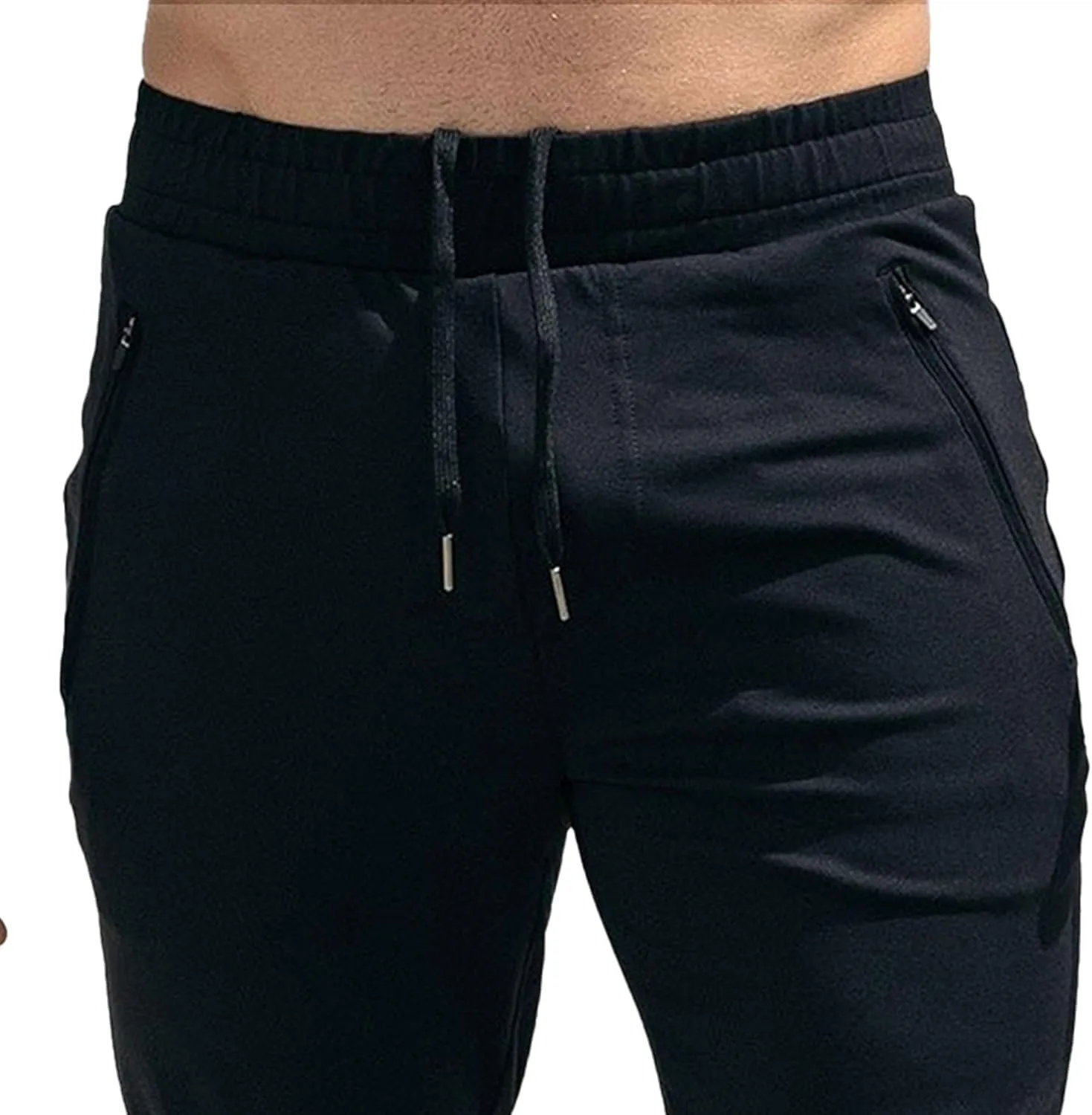 Men's Soft Stretch Outdoor Joggers Cotton Sweatpants with Pocket Lightweight Athletic Track Pants