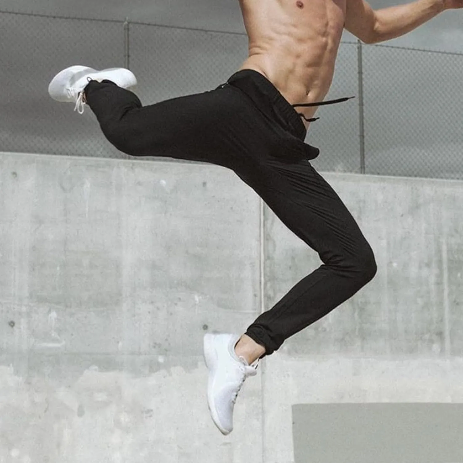 Men's Soft Stretch Outdoor Joggers Cotton Sweatpants with Pocket Lightweight Athletic Track Pants