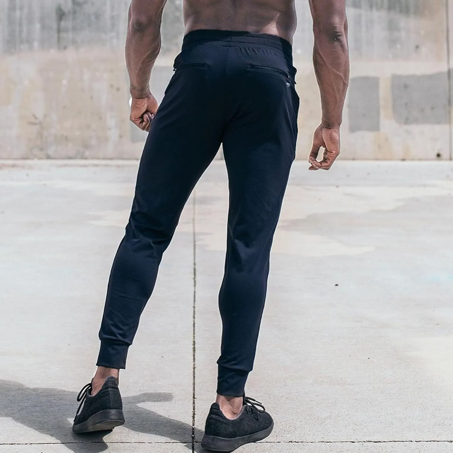 Men's Soft Stretch Outdoor Joggers Cotton Sweatpants with Pocket Lightweight Athletic Track Pants