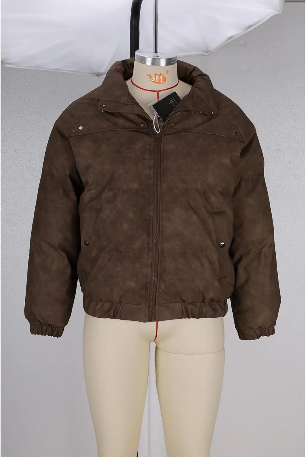 Men's Winter Puffer Jackets Down Coats Faux Leather Jacket Warm Motorcycle Outerwear Thick Padded Overcoats