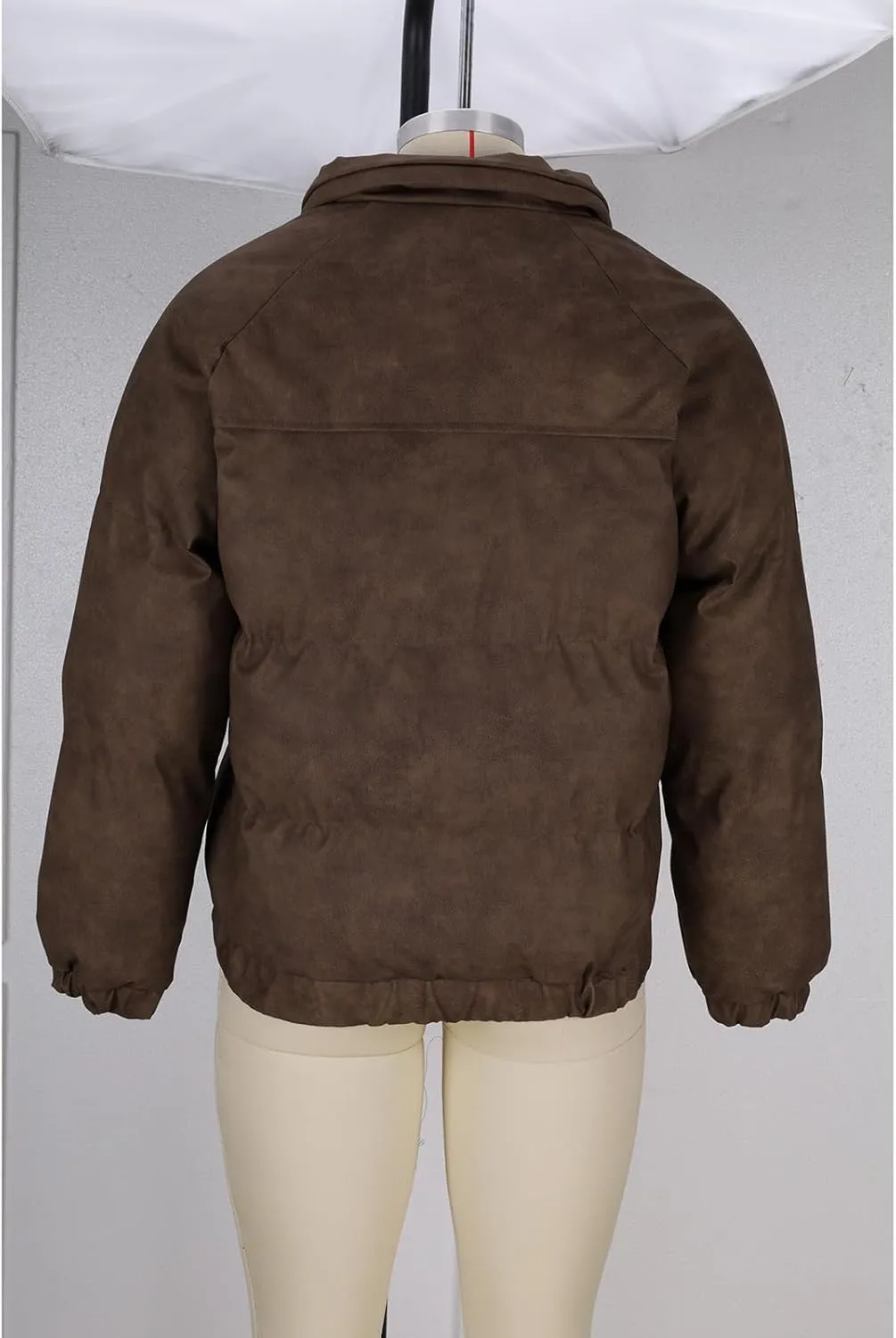 Men's Winter Puffer Jackets Down Coats Faux Leather Jacket Warm Motorcycle Outerwear Thick Padded Overcoats