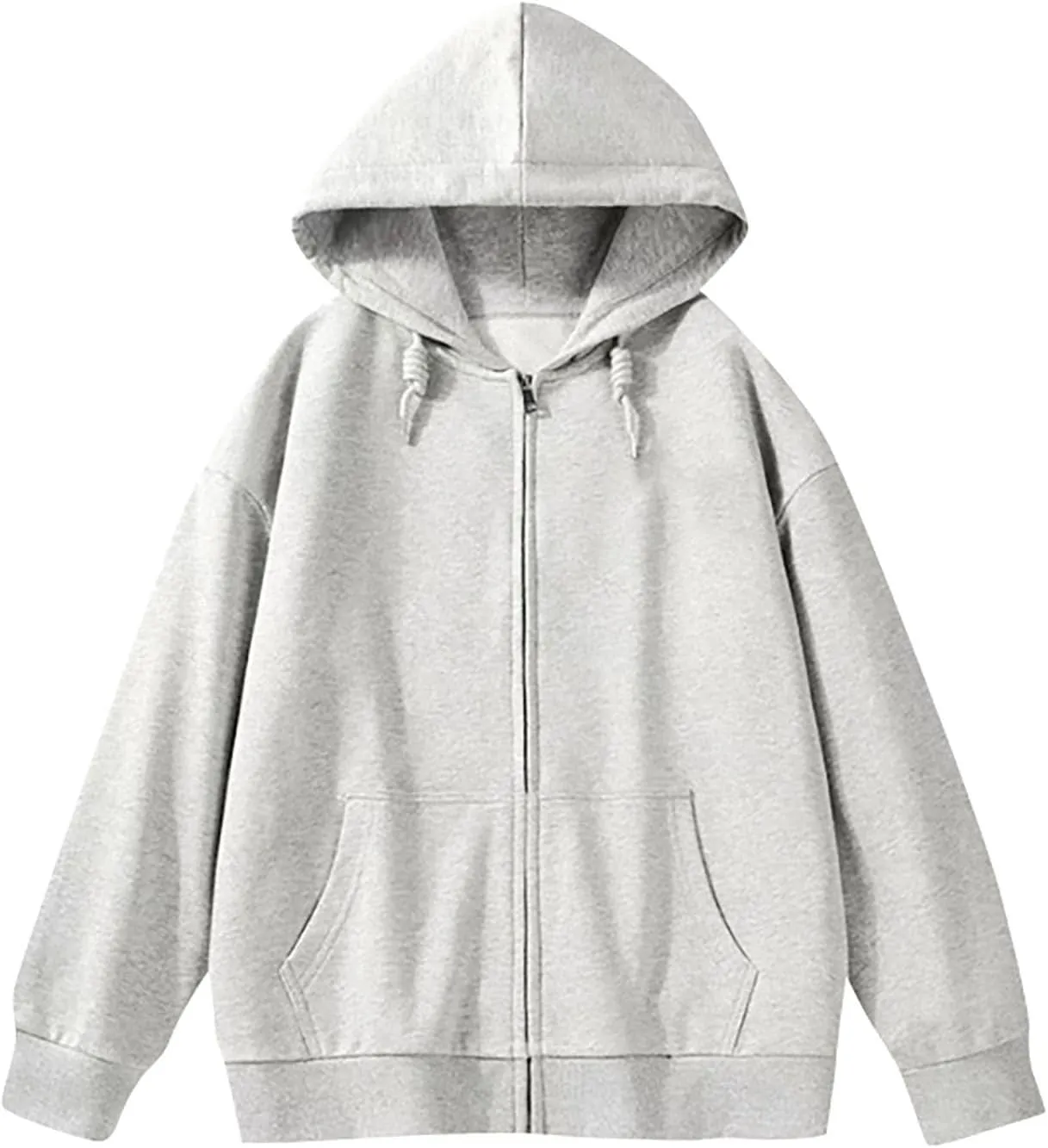 Mens Women Unisex Soild Basic Hooded Sweatshirt Couple Fleece Jacket Outwear With Pocket Zipper Hoodies Sweatshirt
