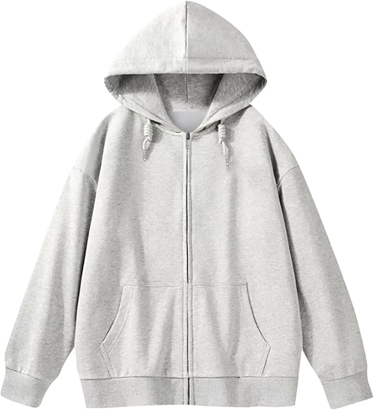 Mens Women Unisex Soild Basic Hooded Sweatshirt Couple Fleece Jacket Outwear With Pocket Zipper Hoodies Sweatshirt