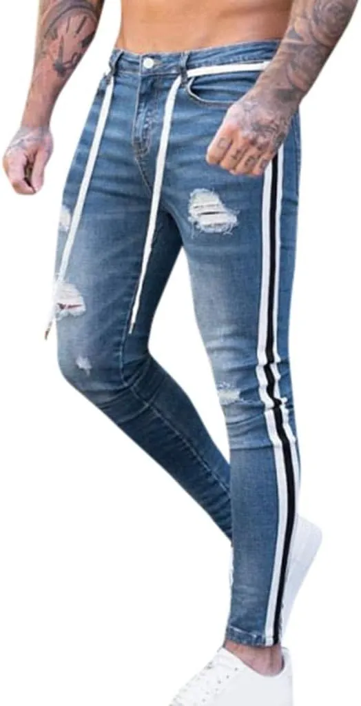 Men's Y2K Jeans Vintage Hip Hop Style Denim Pants Fashion Big Relaxed Fit Straight Leg Jeans Baggy Wide Leg Pants