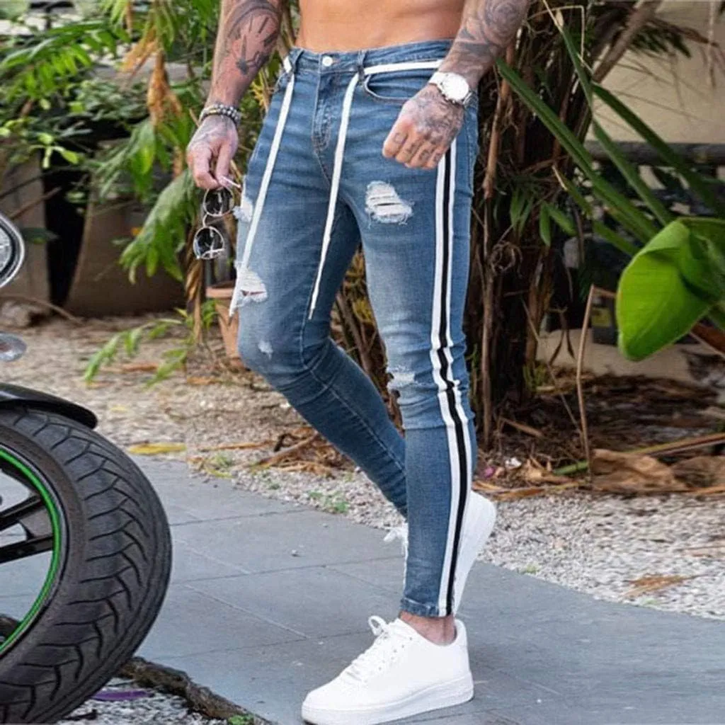 Men's Y2K Jeans Vintage Hip Hop Style Denim Pants Fashion Big Relaxed Fit Straight Leg Jeans Baggy Wide Leg Pants