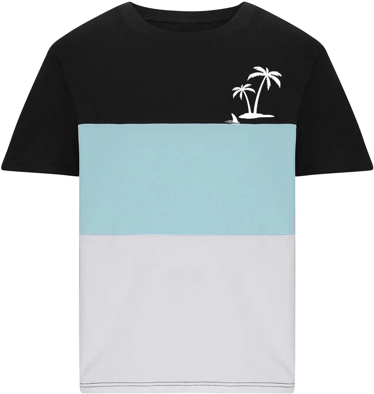 Muscularfit Gym Tshirts for Men Loose Fit Color Block Short Sleeve Crewneck Shirts Causal Gym Workout Tee Tops Summer Shirts