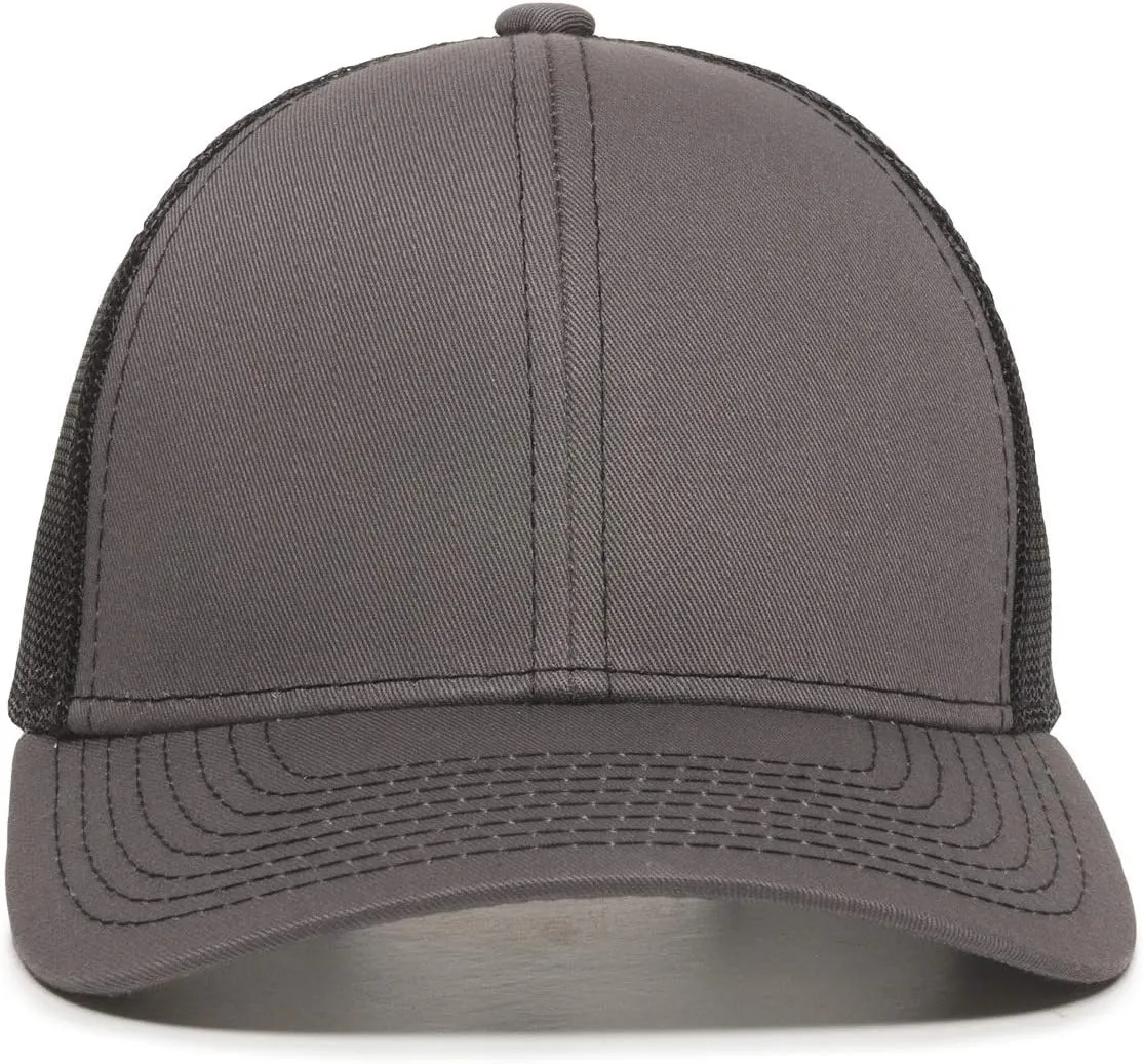 Outdoor Cap Structured Mesh Back Trucker Cap