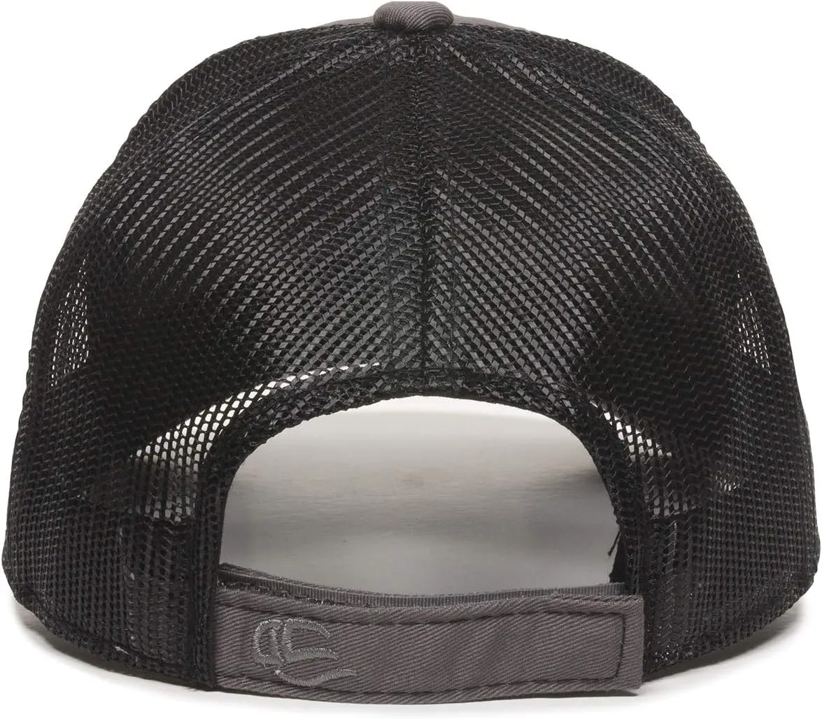 Outdoor Cap Structured Mesh Back Trucker Cap