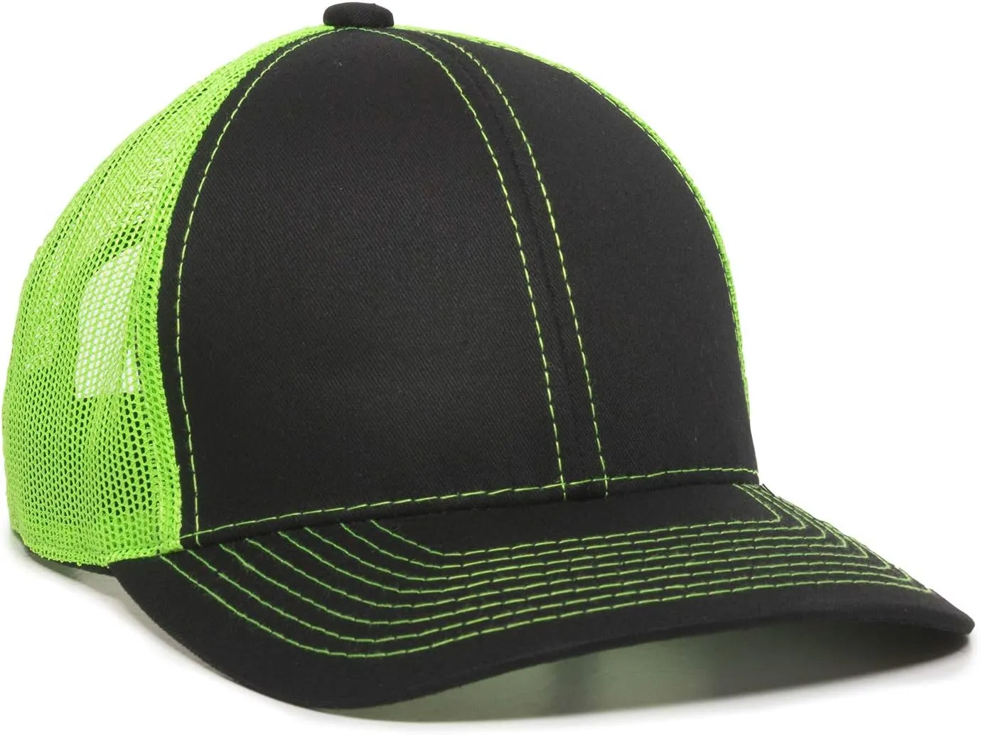 Outdoor Cap Structured Mesh Back Trucker Cap