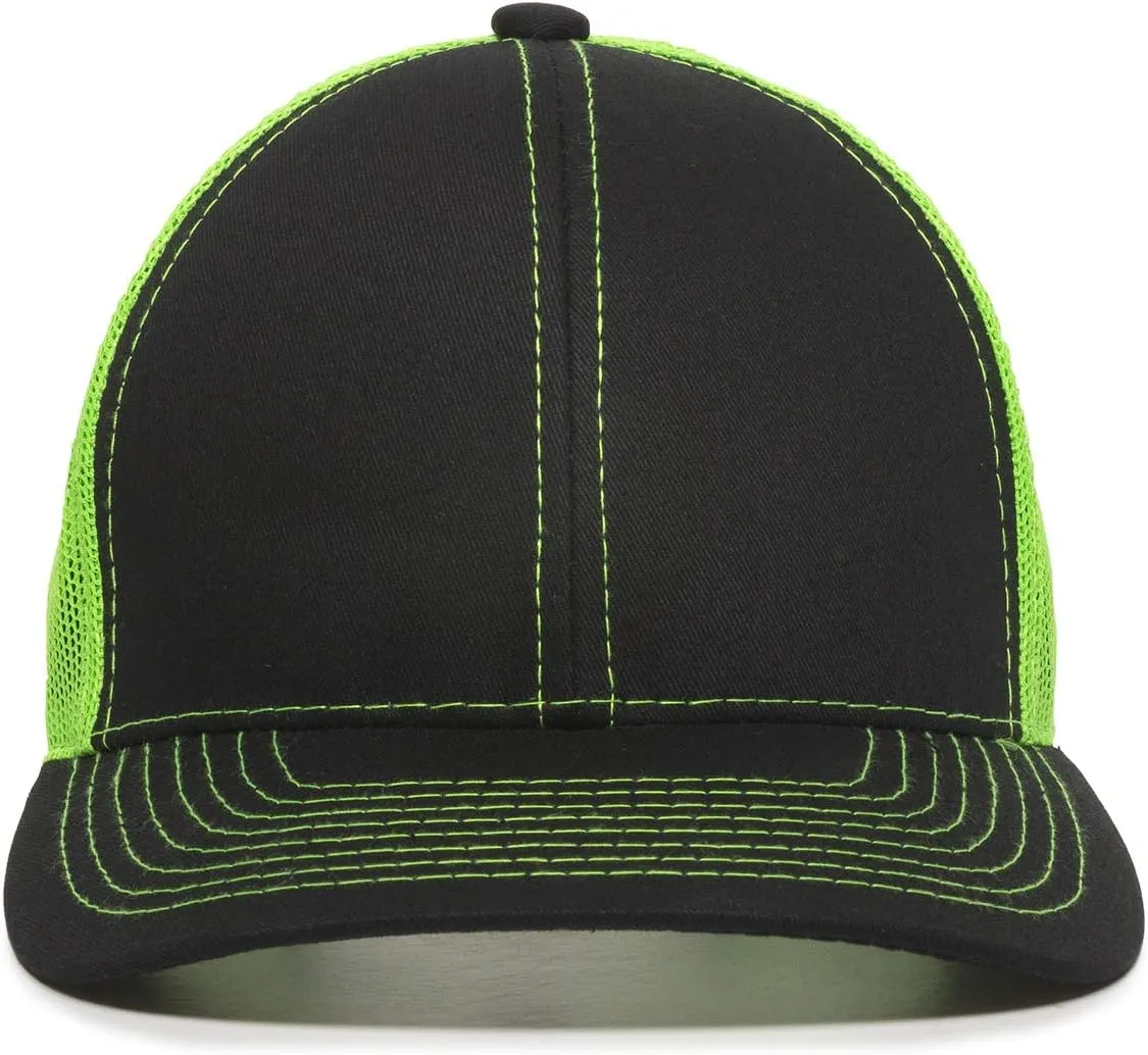 Outdoor Cap Structured Mesh Back Trucker Cap