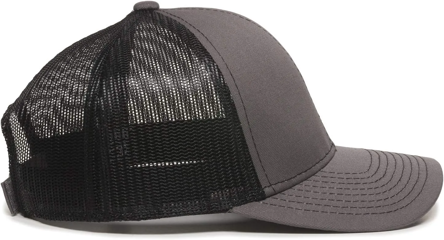 Outdoor Cap Structured Mesh Back Trucker Cap