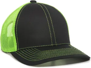 Outdoor Cap Structured Mesh Back Trucker Cap