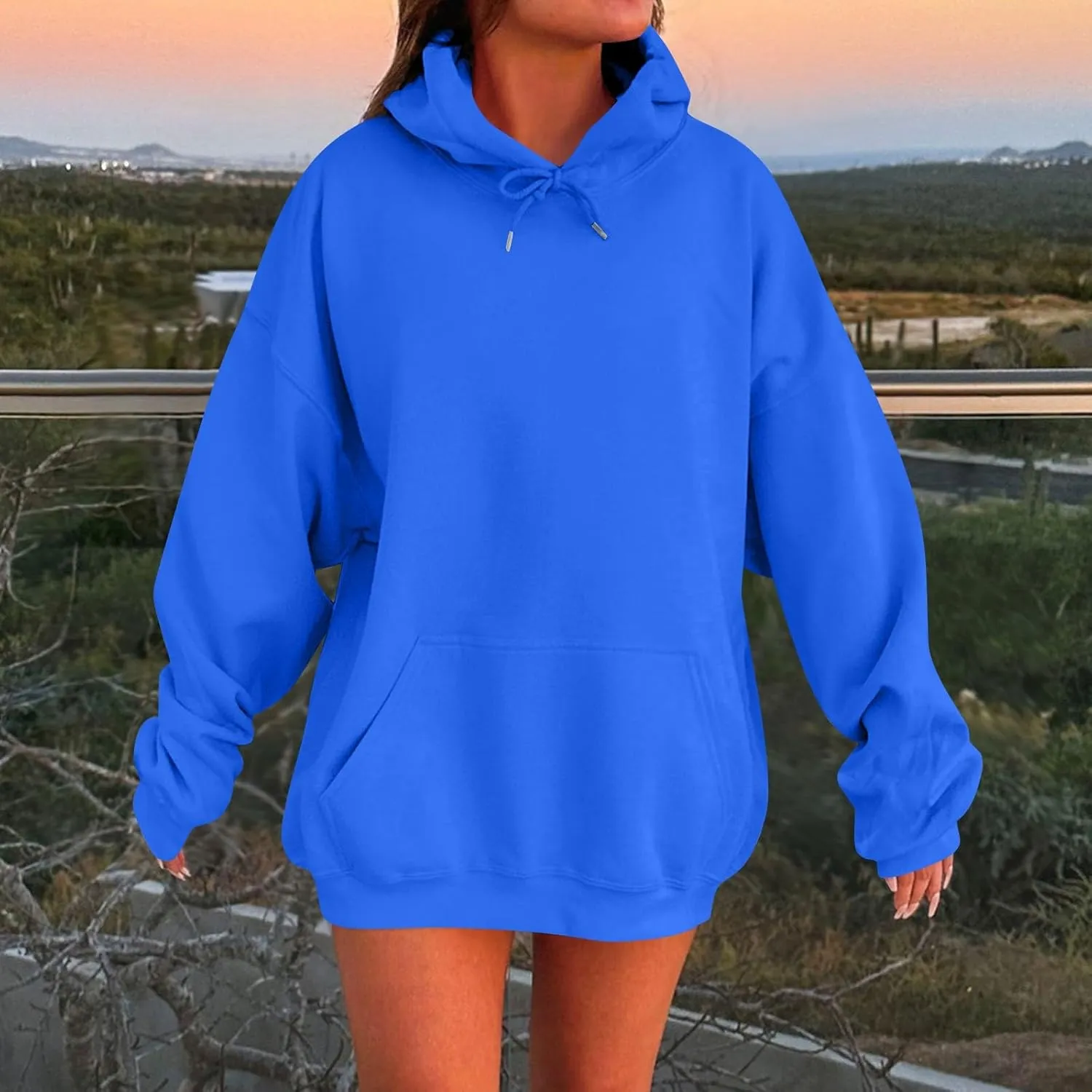 Oversized Hoodies for Women Cute Sweatshirts Long Sleeve Comfy Casual Basic Pullover Tops 2024 Fall Fashion Outfits