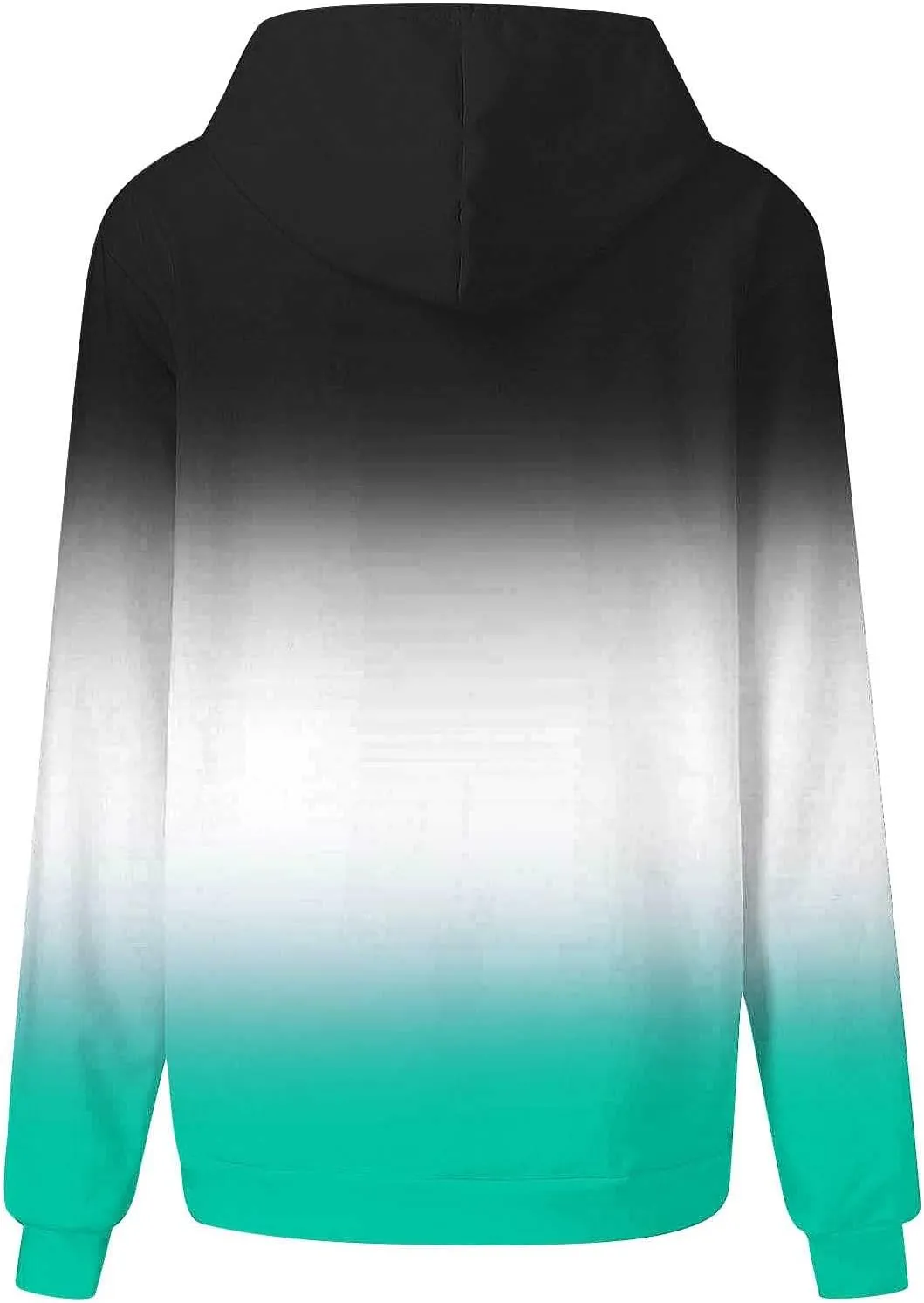 Oversized Sweatshirts for Teen Girl Trendy Gradient Colorblock Hoodies Women Drop Shoulder Long Sleeve Pullover Hoody