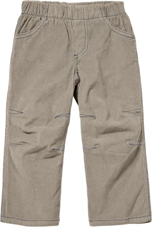 Soft Stretch Cord Pants With Knee Articulation Contrast Stitch