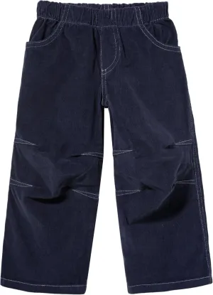 Soft Stretch Cord Pants With Knee Articulation Contrast Stitch