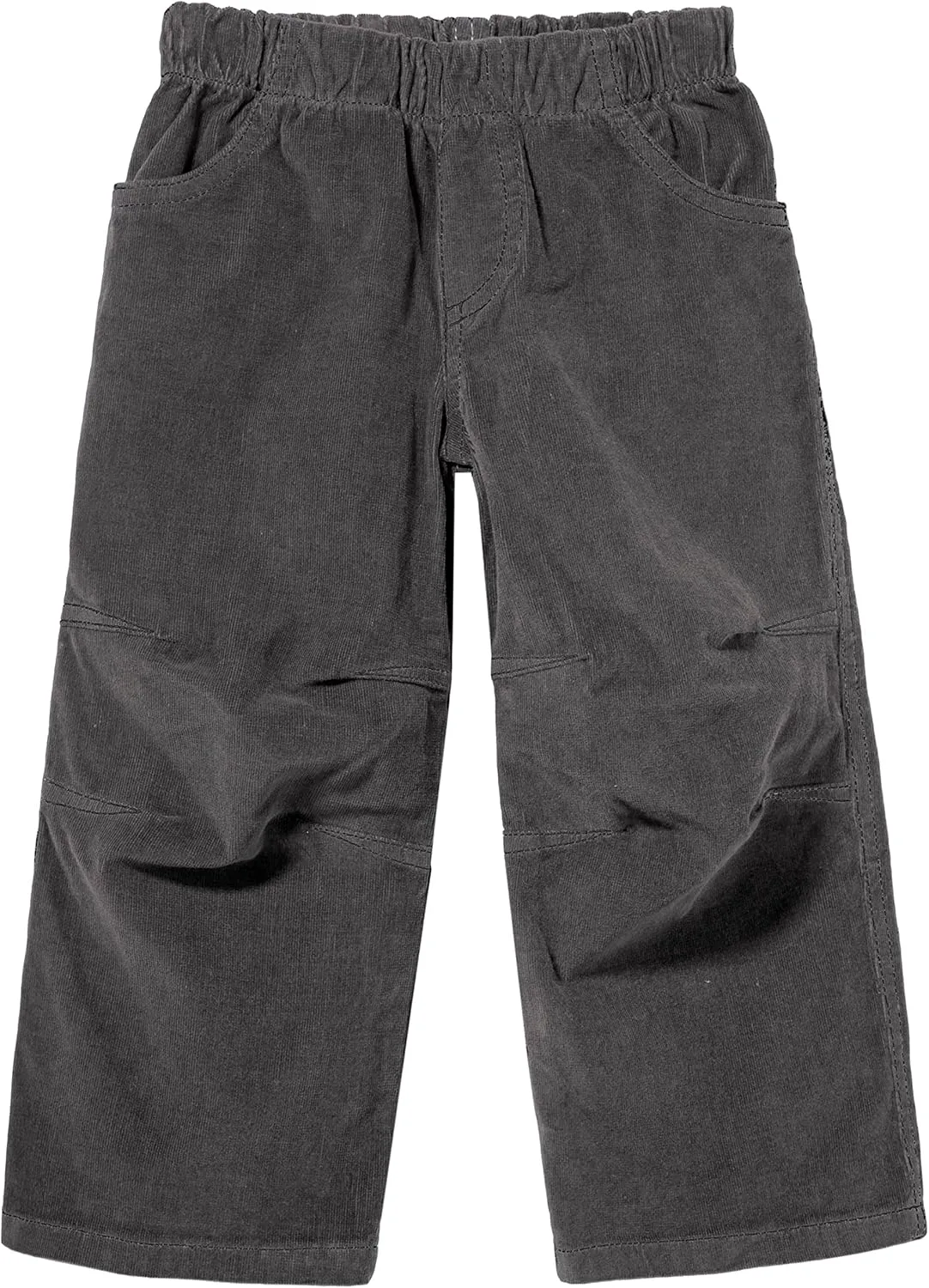 Soft Stretch Cord Pants With Knee Articulation Contrast Stitch
