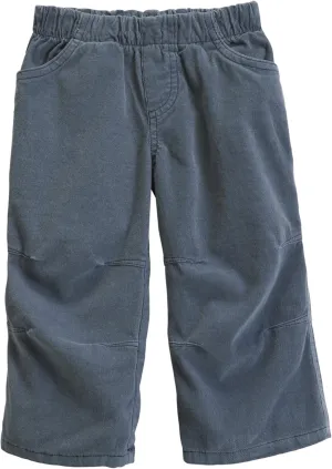 Soft Stretch Cord Pants With Knee Articulation Contrast Stitch