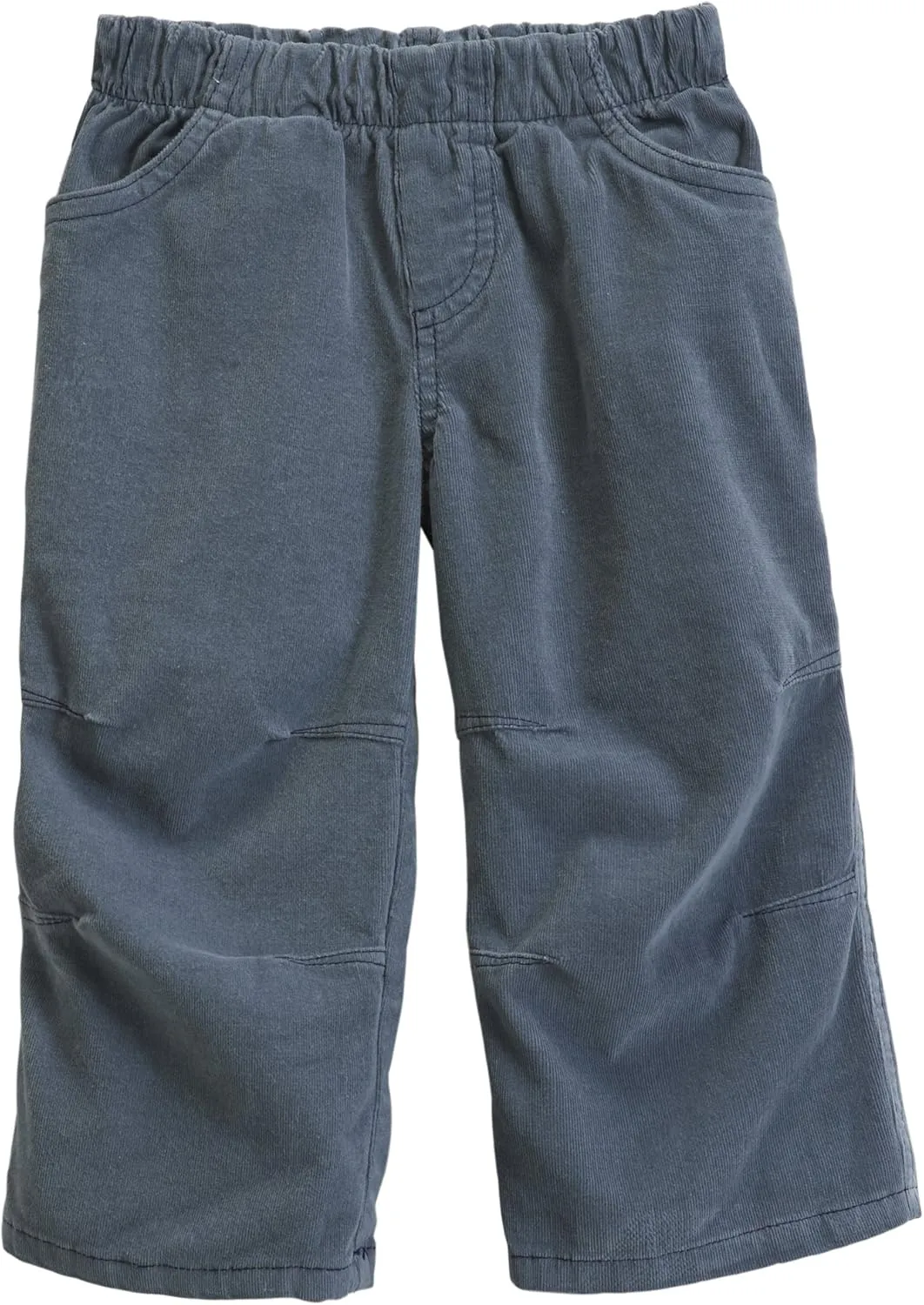 Soft Stretch Cord Pants With Knee Articulation Contrast Stitch