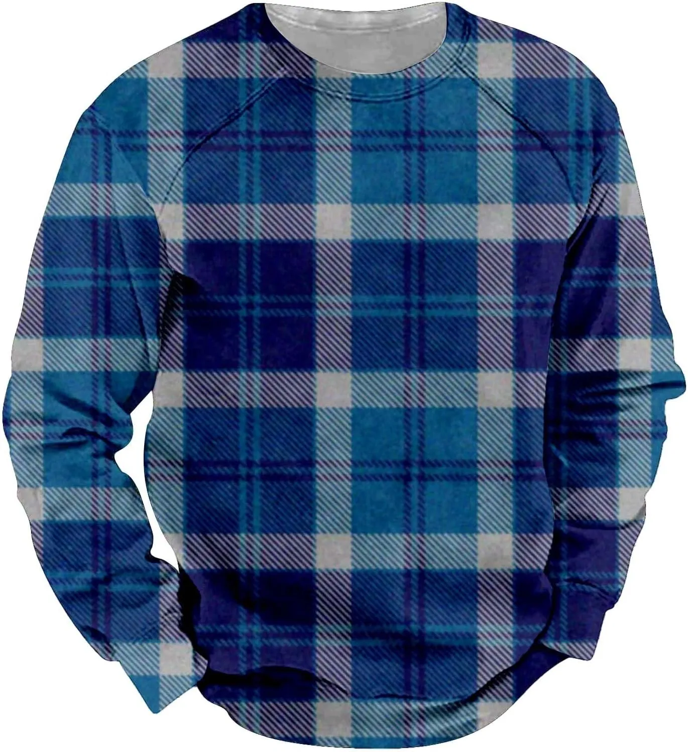 Sweatshirts for Men Fashion Pullover Sweater Big and Tall Crewneck Fleece T-Shirts Moisture Wicking Fall Sweaters