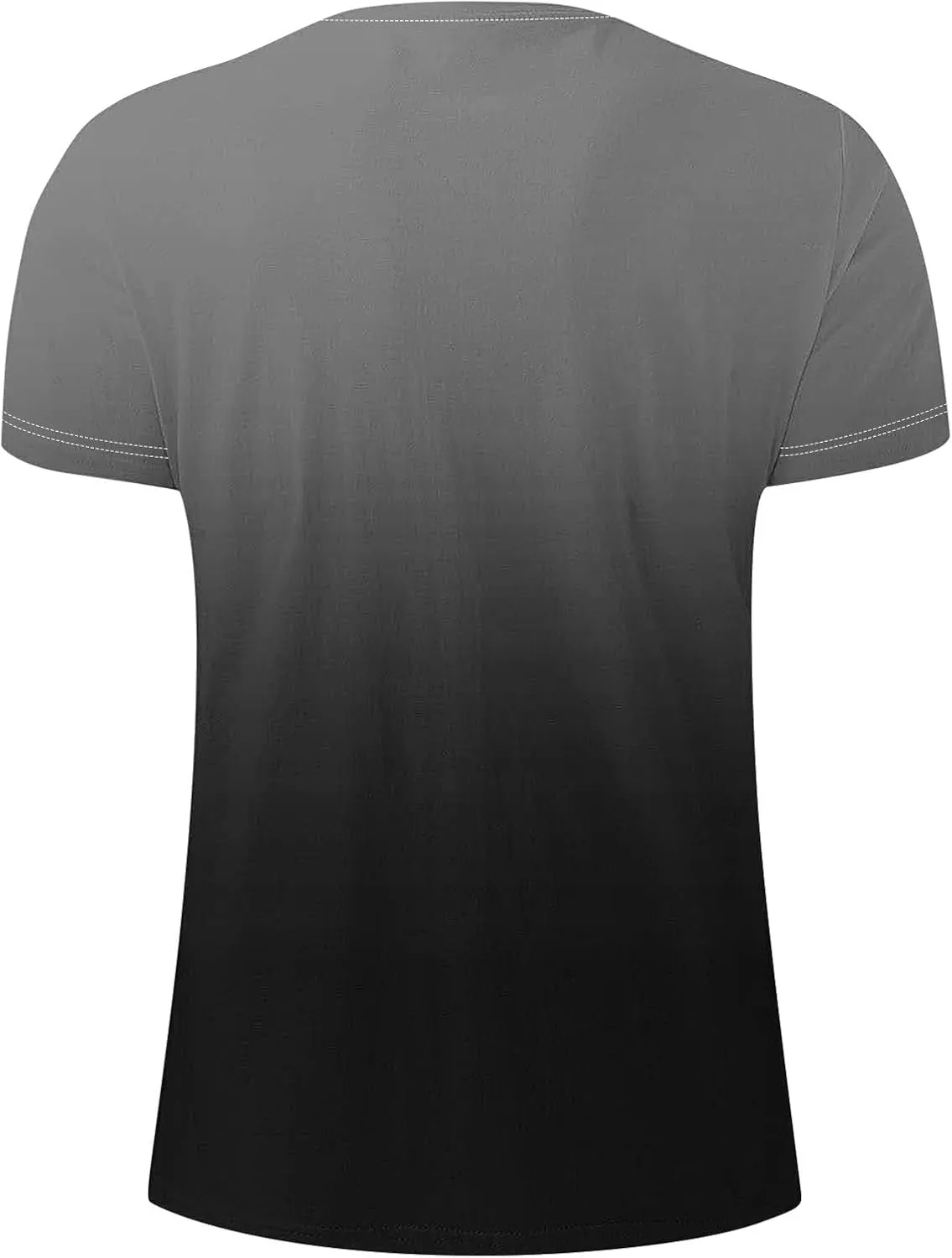T-Shirt for Men - Men’s Gradient Short Sleeve T Shirts Summer Casual Street Fashion Tees Slim Fit Crewneck Tops