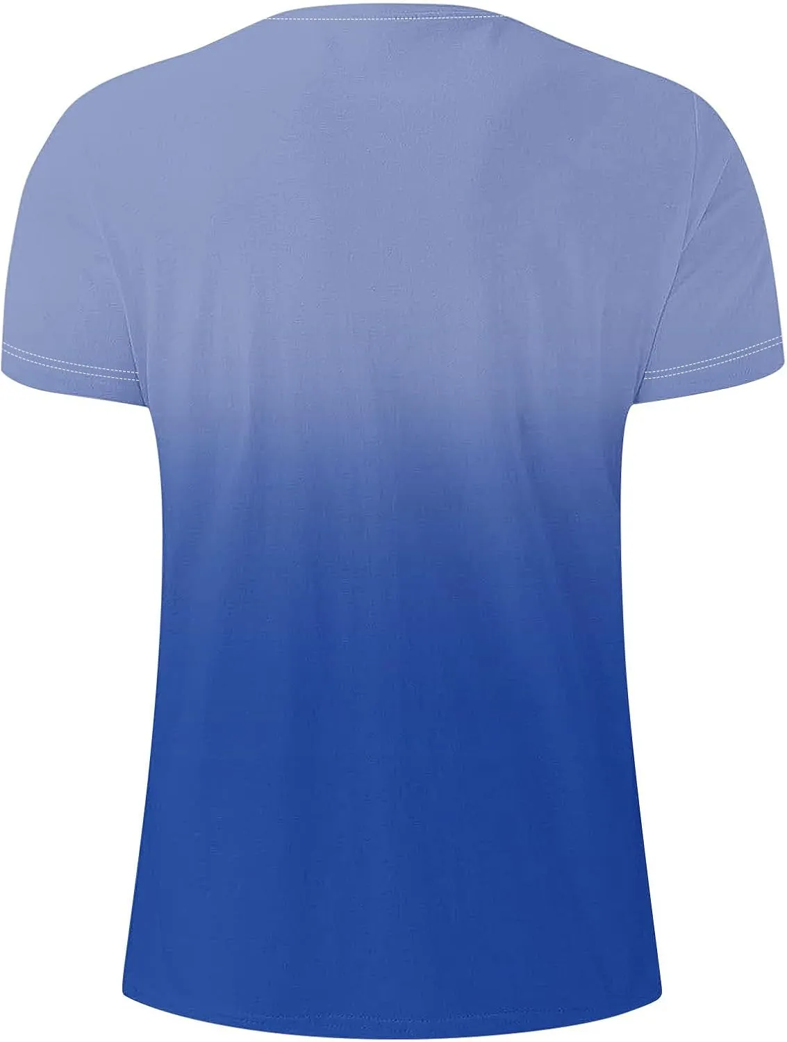 T-Shirt for Men - Men’s Gradient Short Sleeve T Shirts Summer Casual Street Fashion Tees Slim Fit Crewneck Tops