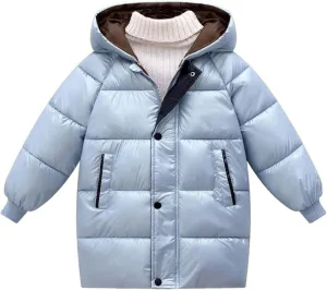 ToddlBy Kids Toddler Girl Boy Hooded Puffer Down Jacket Windproof Winter Coat Light Warm Jacket Windproof (C, 3-4 Years) k112