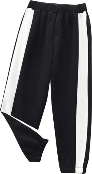 Toddler Boys Girl's Sweatpants Elastic Waist Long Sports Jogger Pants Athletic Pants Kids Street Hip Hop Pants